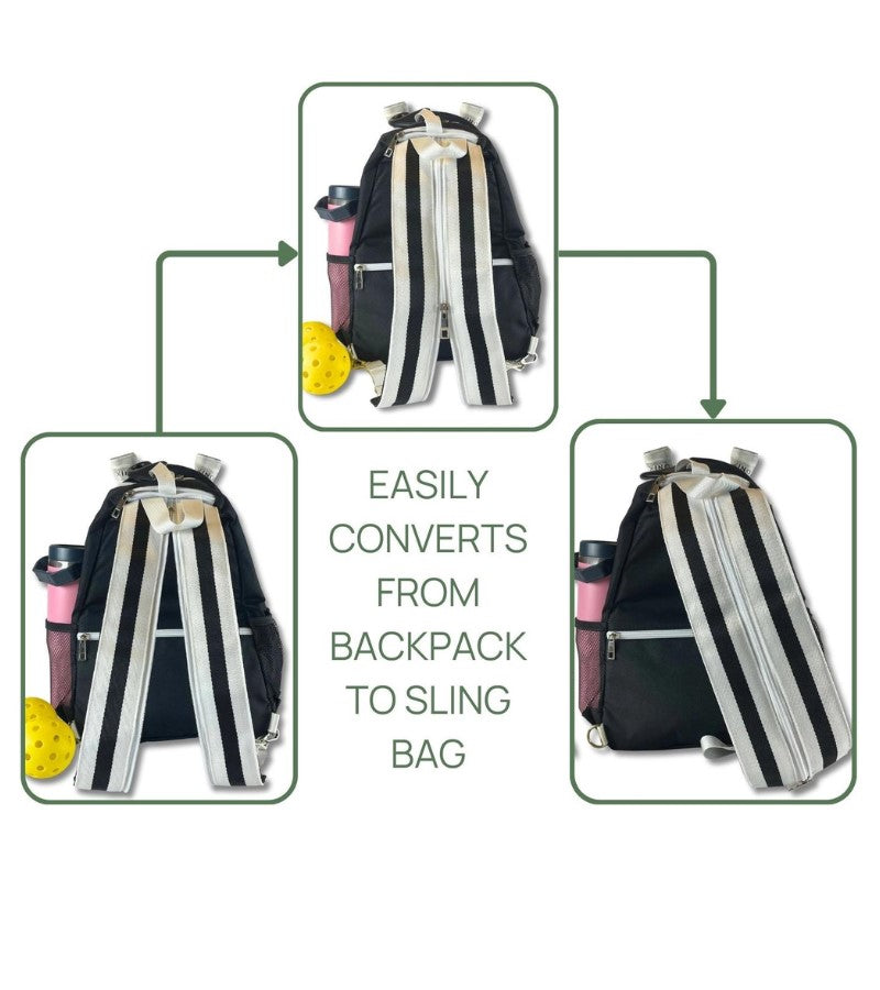 Load image into Gallery viewer, The Tedi Pickleball Backpack - Black