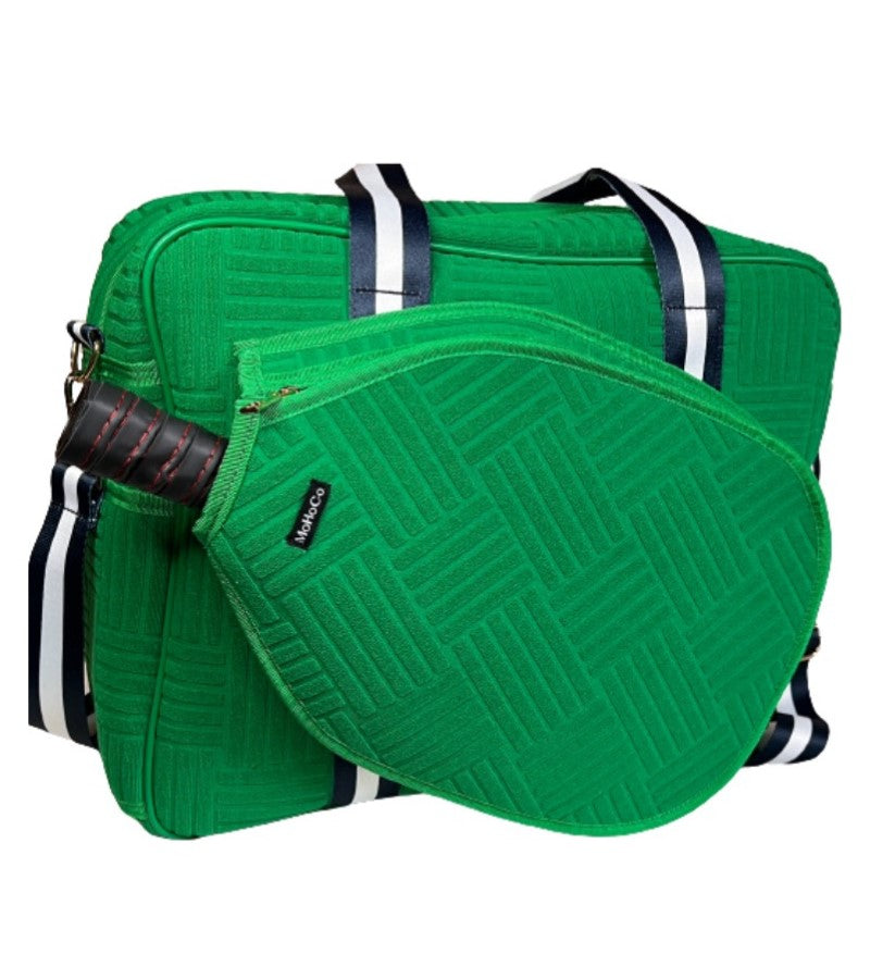 Load image into Gallery viewer, Terry Pickleball Tote Kelly Green