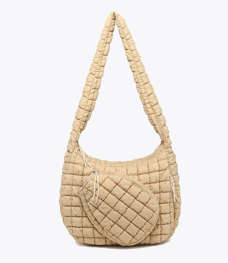 Load image into Gallery viewer, Hayley Pickleball Quilted Bag - Straw
