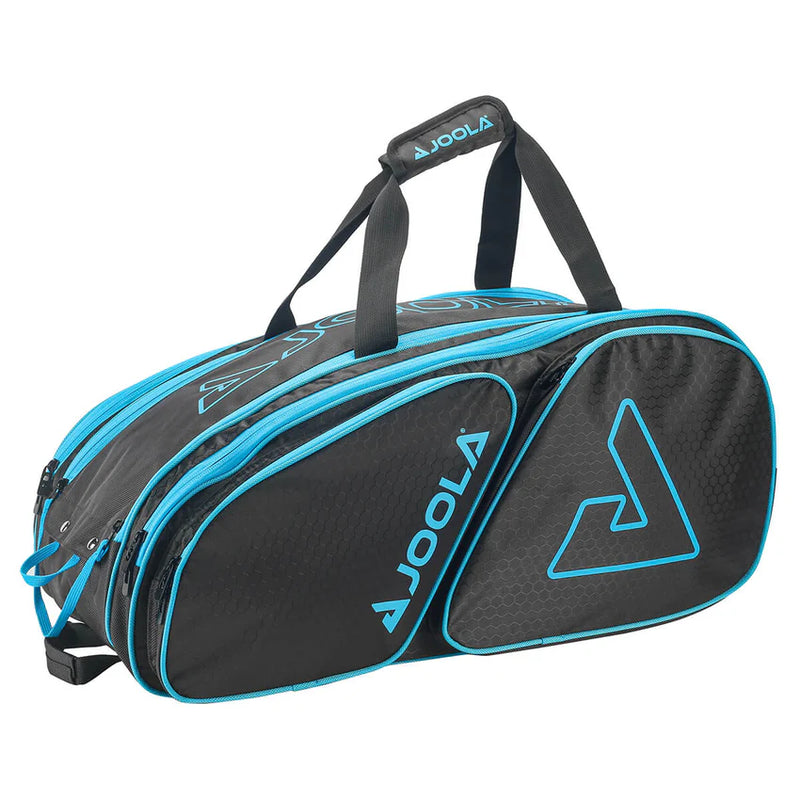 Load image into Gallery viewer, Joola Tour Elite Pickleball Bag - Black/Light Blue