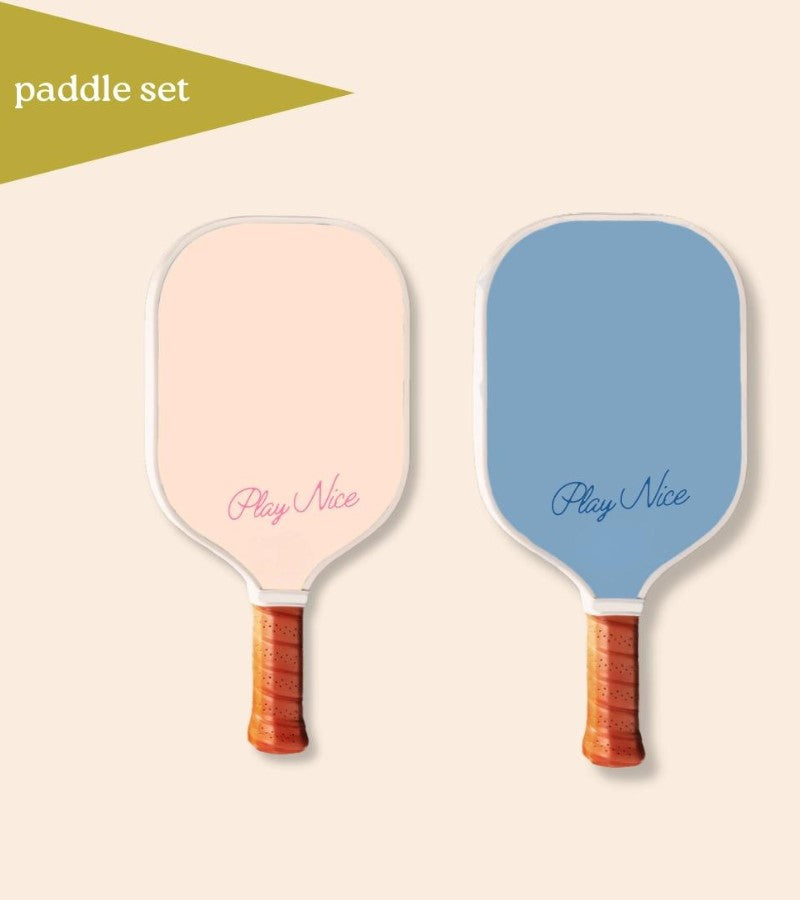 Load image into Gallery viewer, Kids Preppy Pickleball Paddle Set for Two