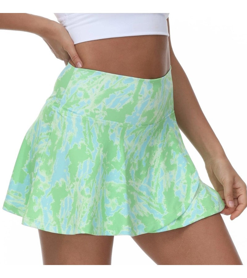 Load image into Gallery viewer, Lemon Lime Love Pickleball Skirt Green