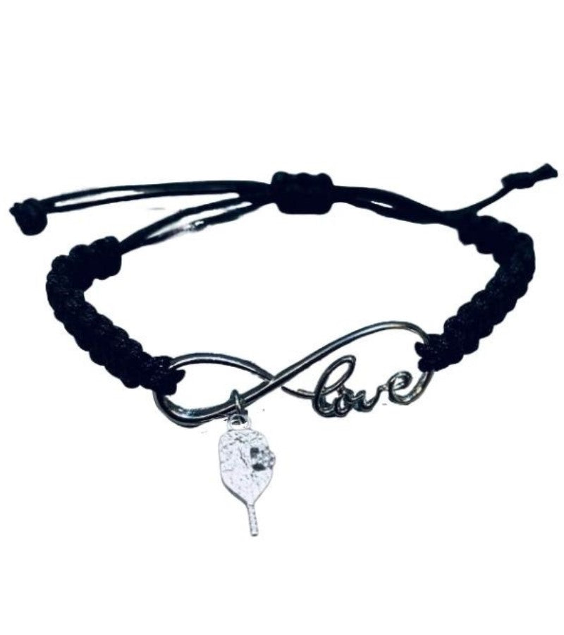 Load image into Gallery viewer, Lovel Pickleball Rope Bracelet Black