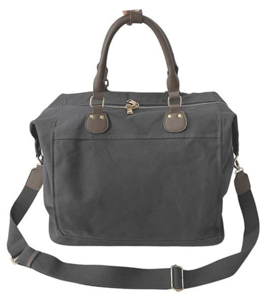 Men's Canvas Pickleball Duffle Bag Set - Grey