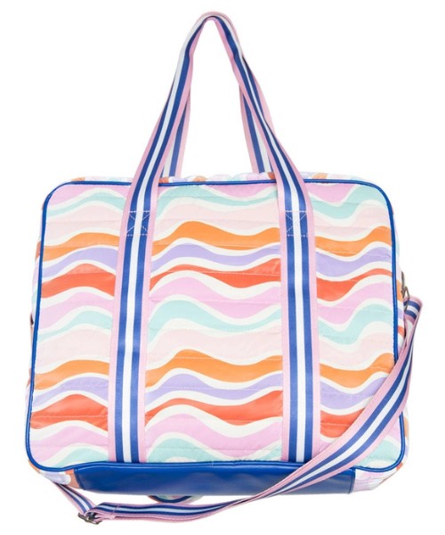 Load image into Gallery viewer, Multi Abstract Puffer Pickleball Tote