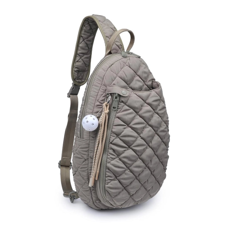 Load image into Gallery viewer, The Ace Pickleball Quilted Sling Bag - Desert Sage