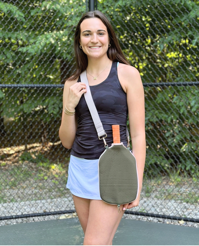 Load image into Gallery viewer, Olive Neoprene Cross Body Paddle Cover