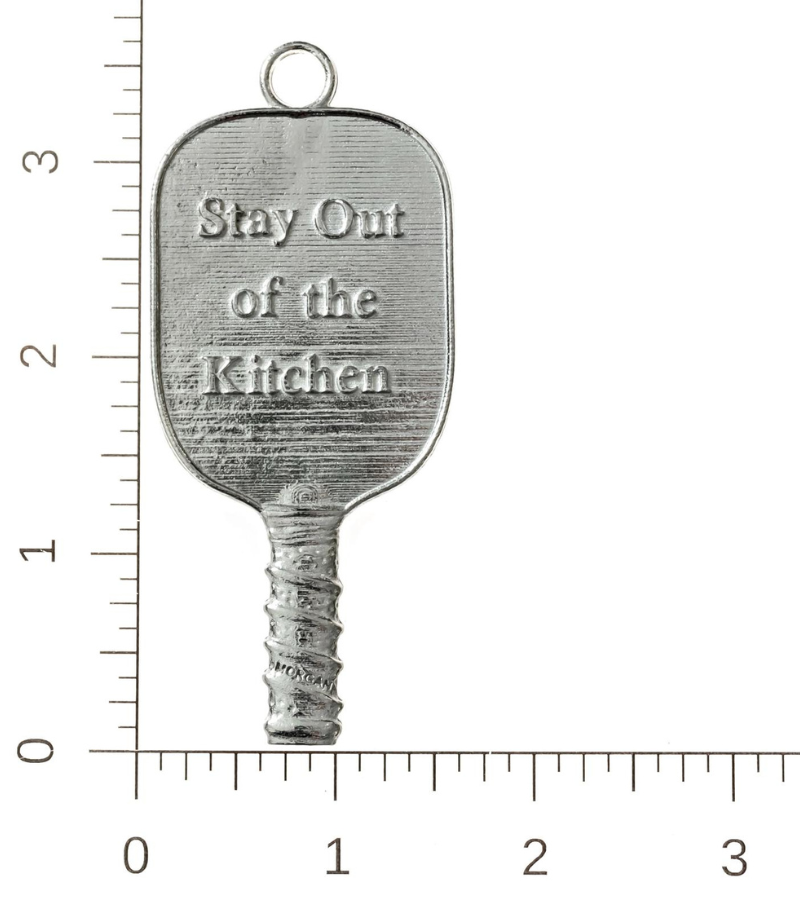 Load image into Gallery viewer, Pewter Pickleball Paddle Ornament
