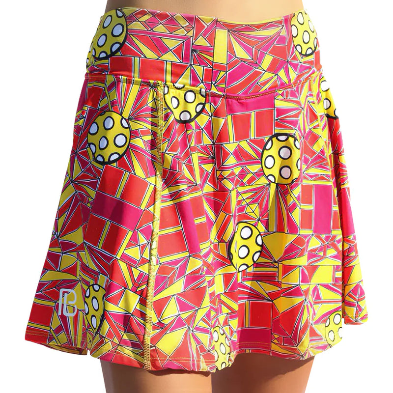 Load image into Gallery viewer, Pickleball Bella Angle Shot Aline Skirt Front