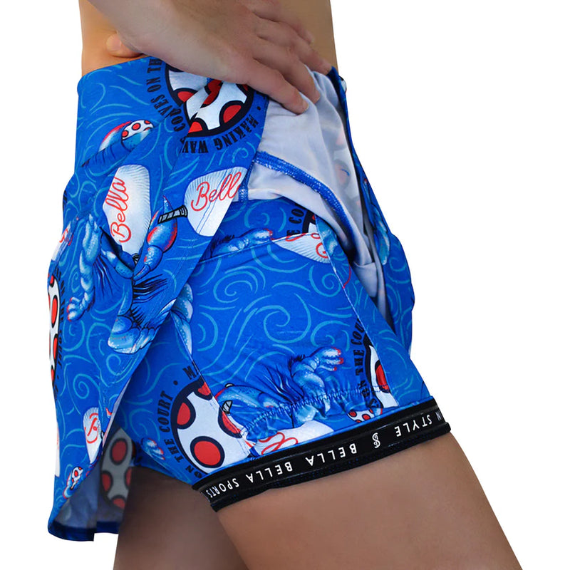 Load image into Gallery viewer, Pickleball Bella Lobster Monster Skirt - Inner Shorts