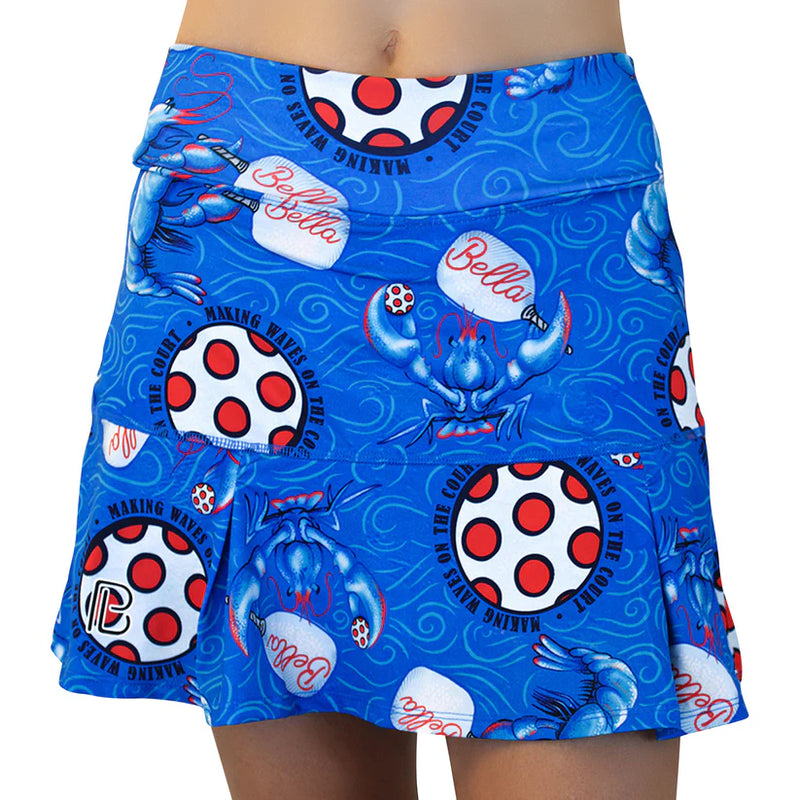 Load image into Gallery viewer, Pickleball Bella Lobster Monster Skirt - Drop Pleat Front