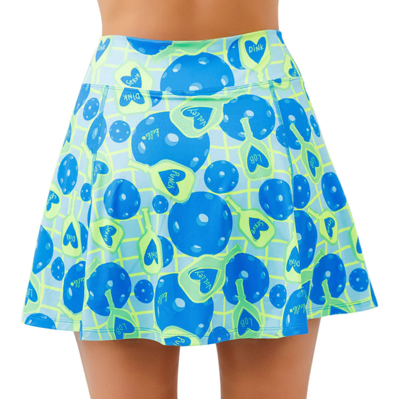 Load image into Gallery viewer, PIckleball Bella Net Worth Skort Aline Back View