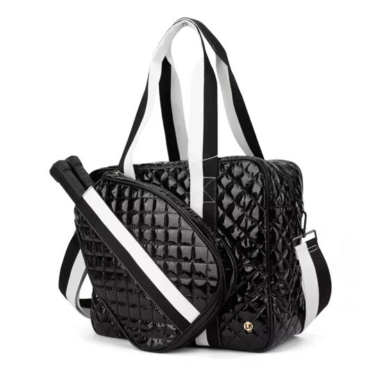 Load image into Gallery viewer, Pickleball Diamond Tote Black