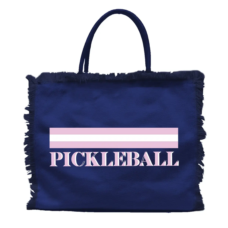 Load image into Gallery viewer, Pickleball Fringe Tote
