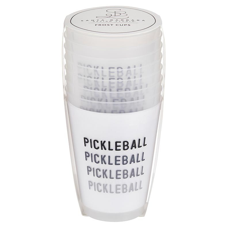 Load image into Gallery viewer, Pickleball Frosted Stadium Cups Set of 8