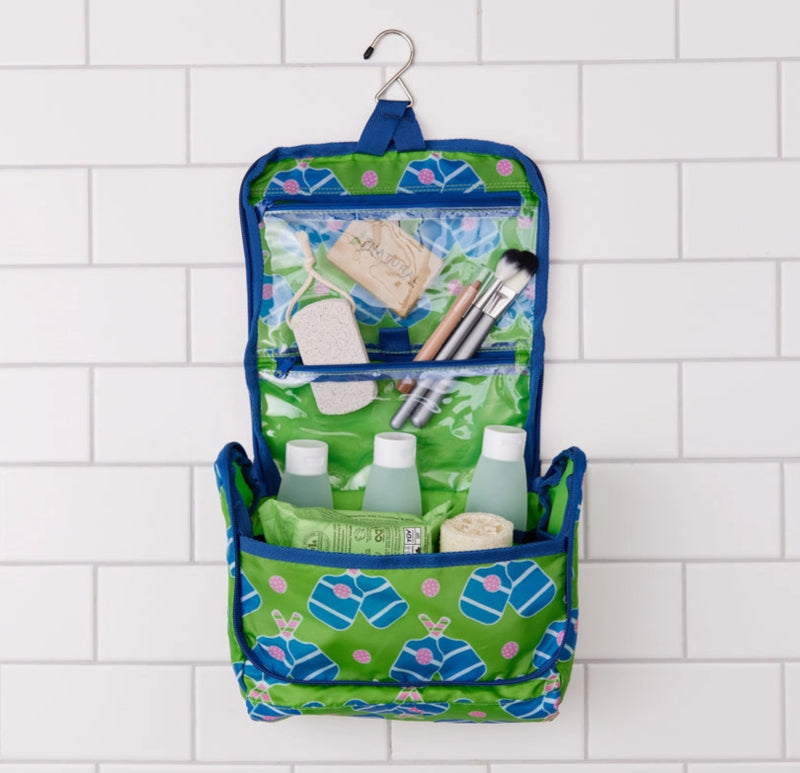 Load image into Gallery viewer, Pickleball Fun Toiletry Bag - Open