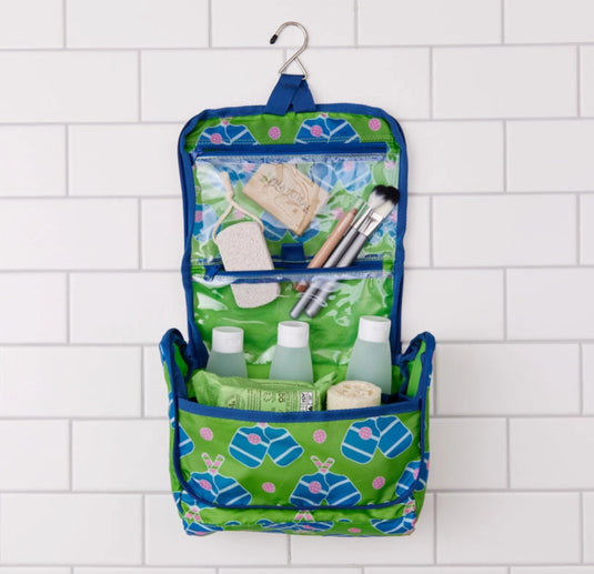 Pickleball Fun Toiletry Bag - Open