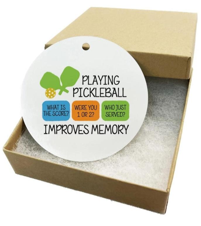 Load image into Gallery viewer, Pickleball Improves Memory Ornament
