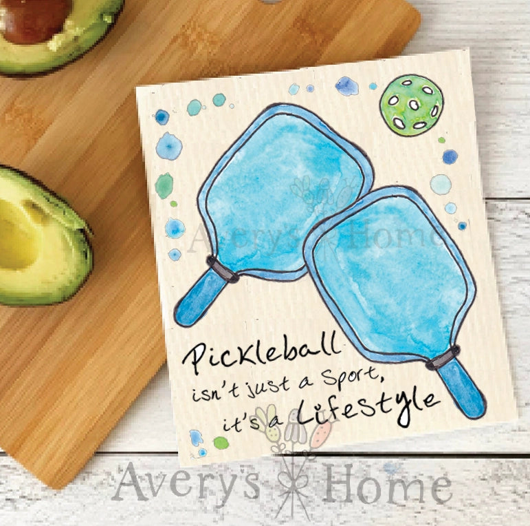 Load image into Gallery viewer, Pickleball is a Lifestyle Swedish Towel