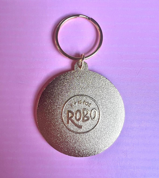 Pickleball Yellow Ball Keychain
