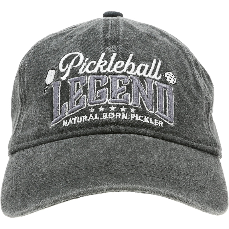 Load image into Gallery viewer, Pickleball Legend Embroidered Grey Cap