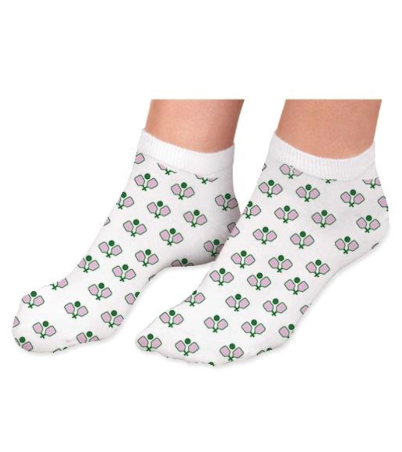 Load image into Gallery viewer, Womens Pickleball Paddle and Ball Low Cut Socks