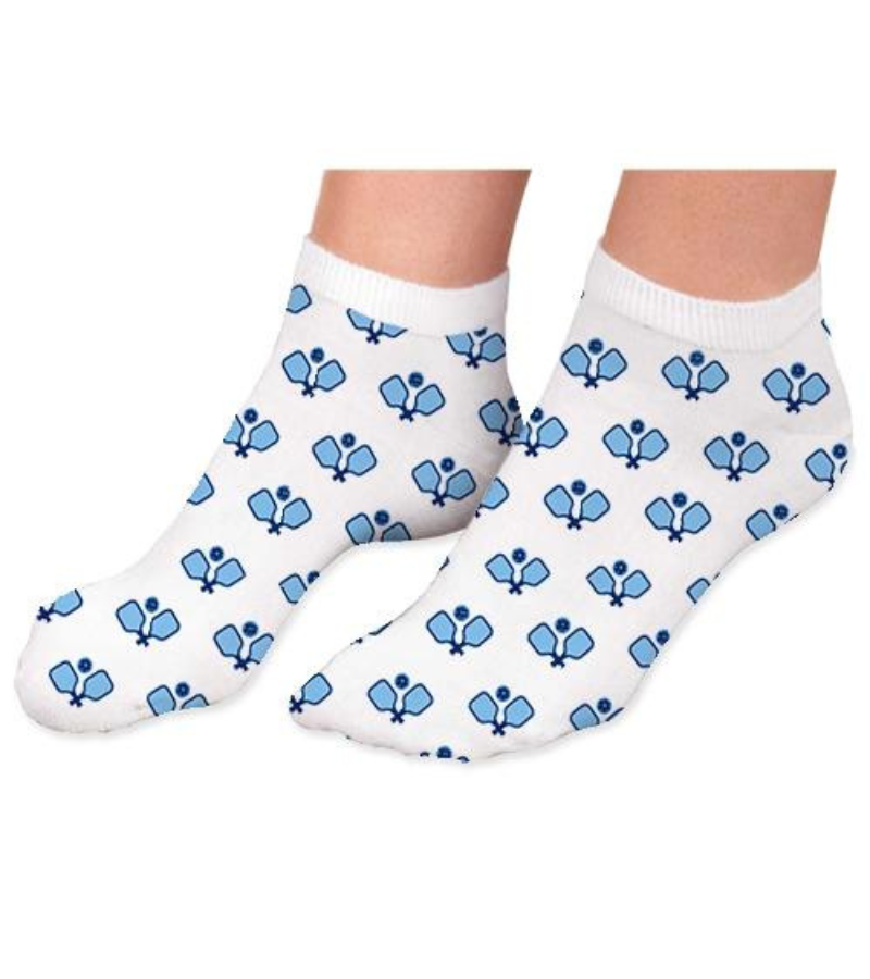 Load image into Gallery viewer, Womens Pickleball Paddle and Ball Low Cut Socks