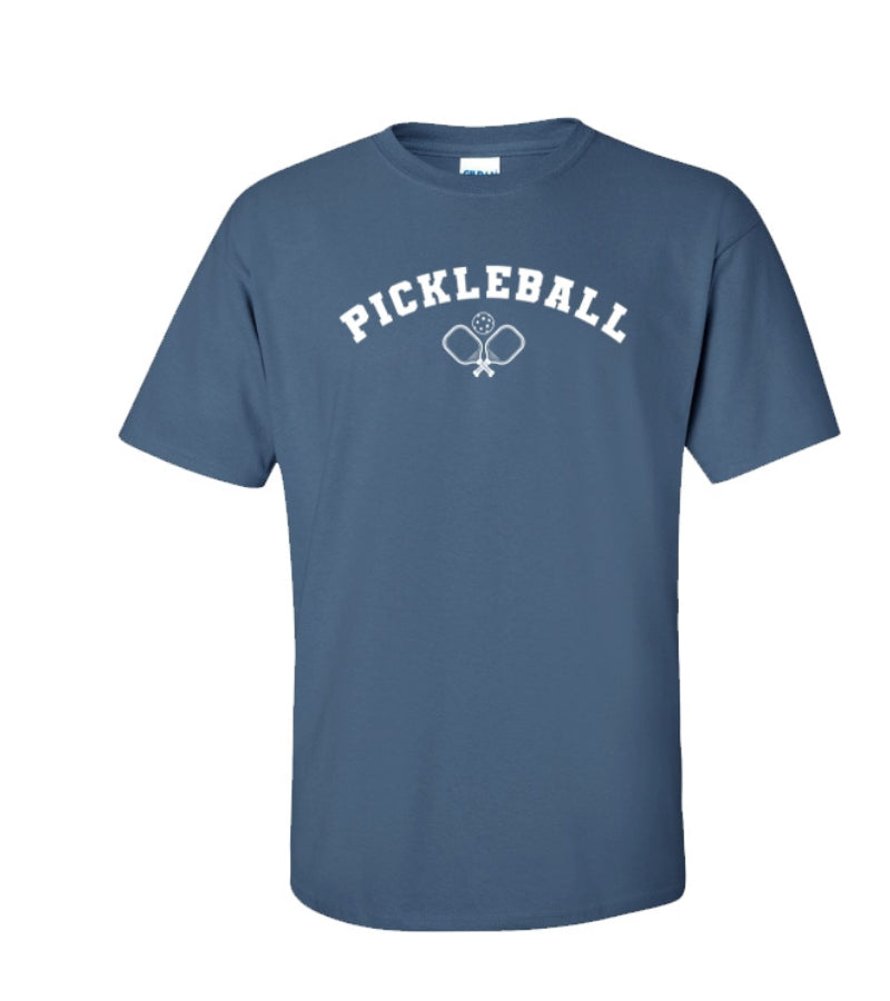 Load image into Gallery viewer, Pickleball Icon Paddles T-Shirt Indigo