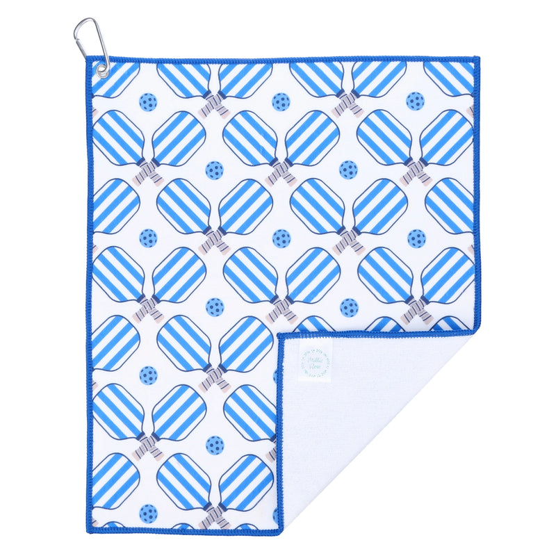 Load image into Gallery viewer, Pickleball Paddles Sport Towel - Blue Stripe