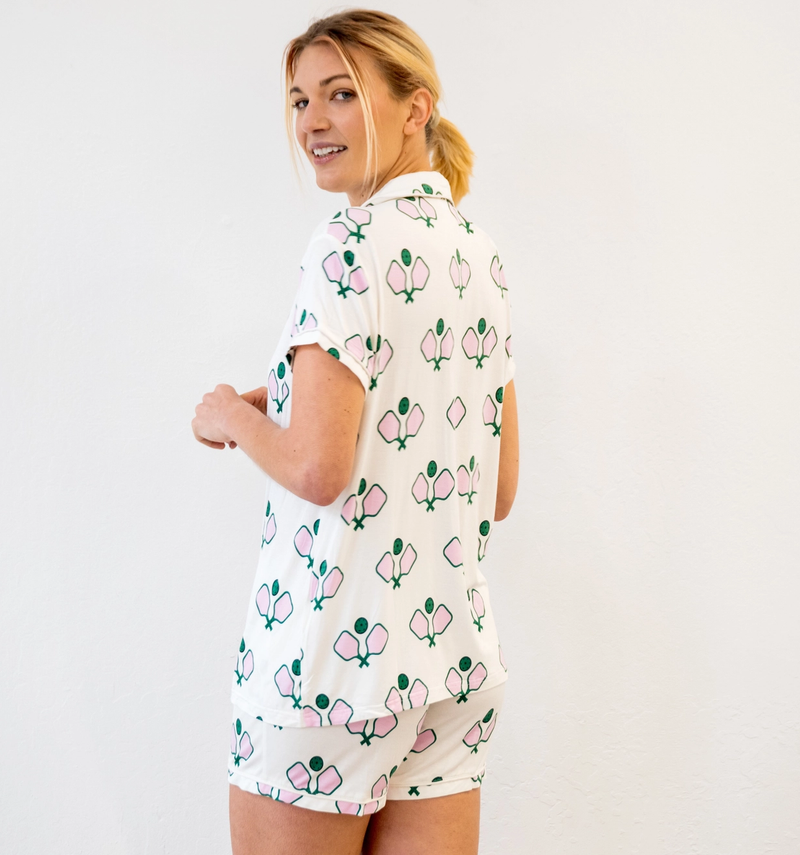 Load image into Gallery viewer, Pickleball Pajamas Short Set