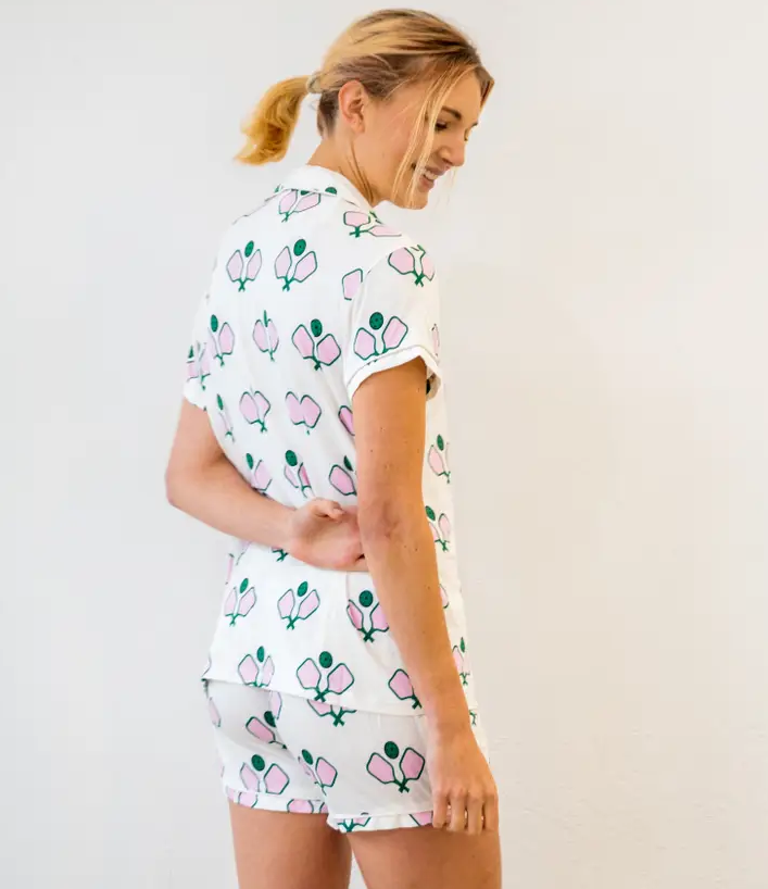 Load image into Gallery viewer, Pickleball Pajamas Short Set