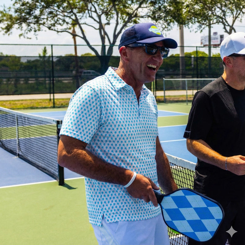 Load image into Gallery viewer, Swinton Pickleball Polo - Man playing pickleball