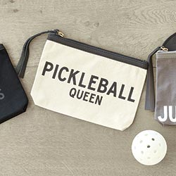 Load image into Gallery viewer, Pickleball Queen Canvas Pouch