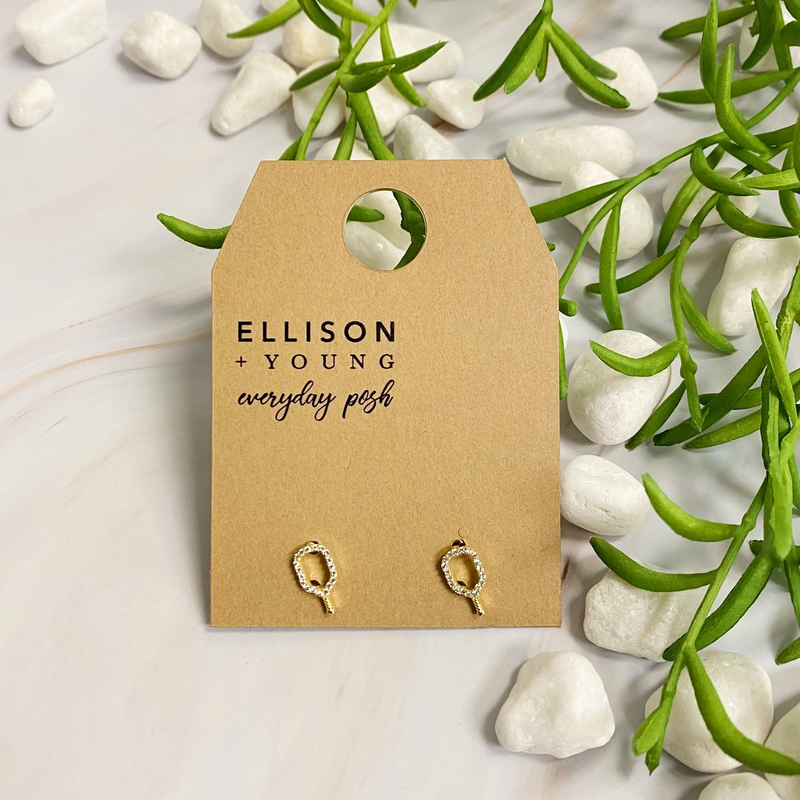 Load image into Gallery viewer, Club Pickleball Dainty Earrings