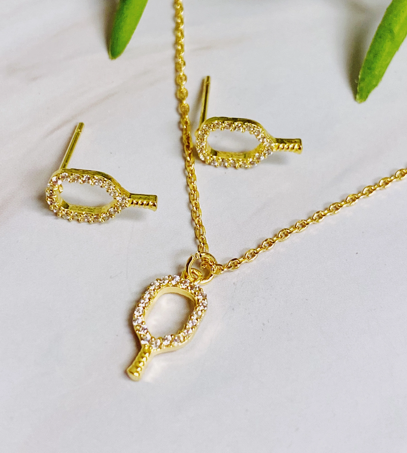 Load image into Gallery viewer, Club Pickleball Dainty Earrings
