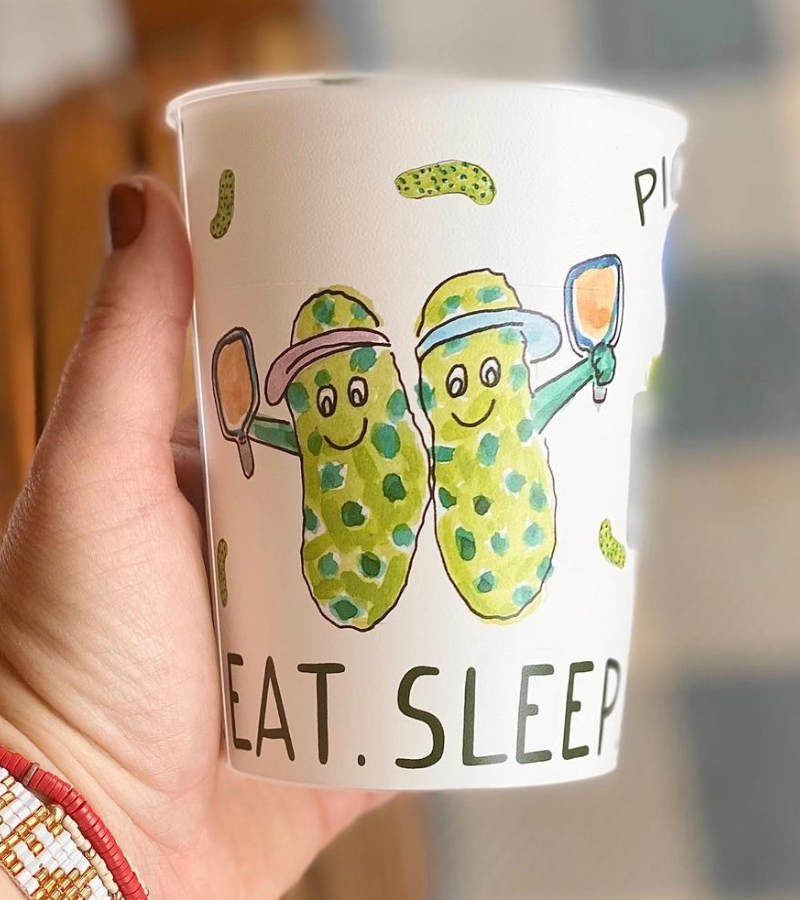Load image into Gallery viewer, Pickleball Reuseable Stadium Cups - Set of 6
