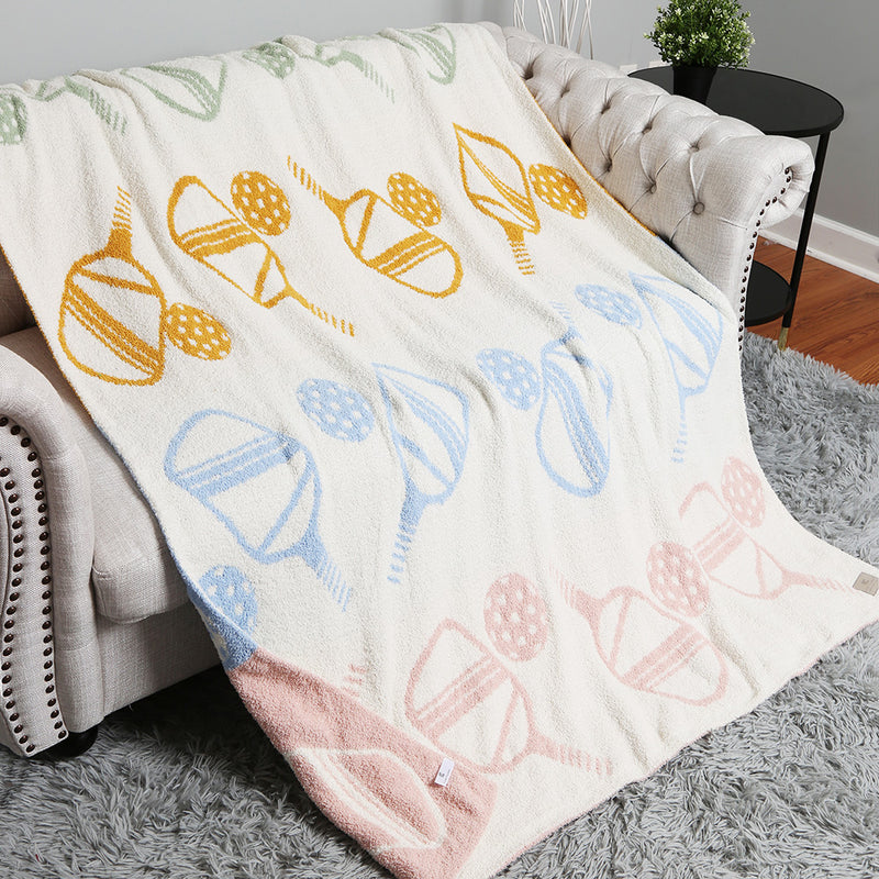 Load image into Gallery viewer, Pickleball Reversible Throw Blanket Couch
