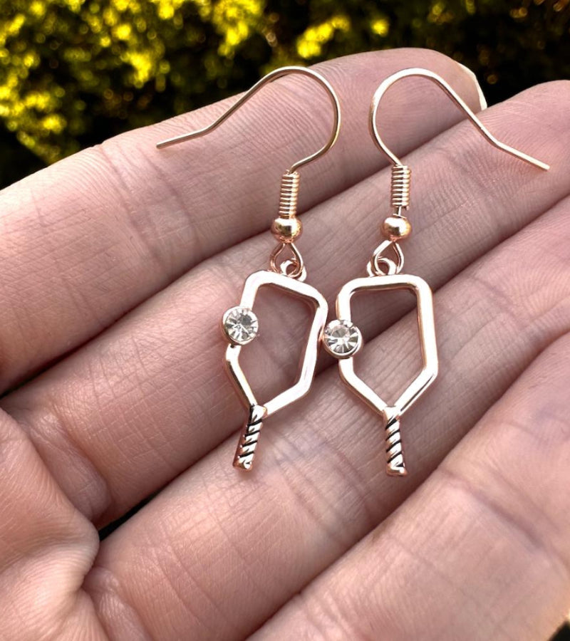Load image into Gallery viewer, Pickleball Paddle Drop Earrings