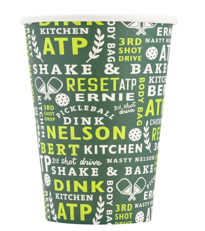 Load image into Gallery viewer, Pickleball Sayings Paper Cups - Qty 8