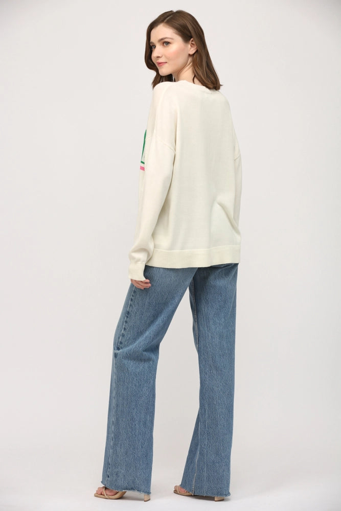 Load image into Gallery viewer, Pickleball Sweater Womens - Back