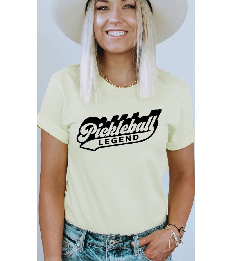 Load image into Gallery viewer, Pickleball Legend Retro T-Shirt Citron