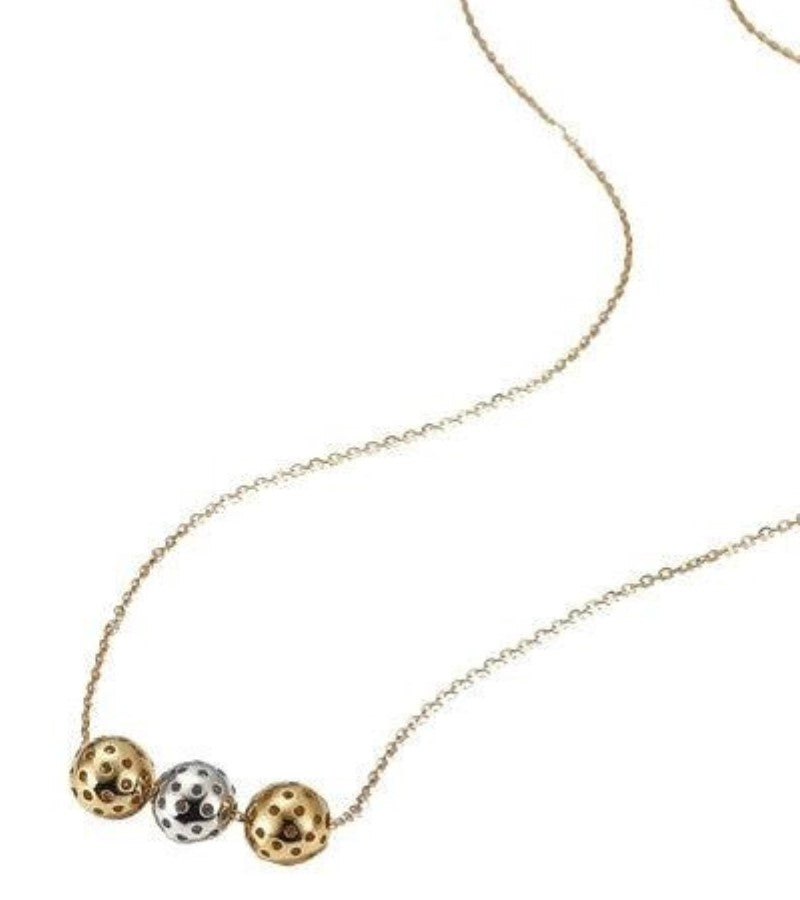 Load image into Gallery viewer, Pickleball Trio Gold Necklace