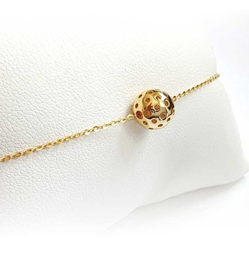 Load image into Gallery viewer, Picklebelle Baby Belle Pickleball Gold Bracelet