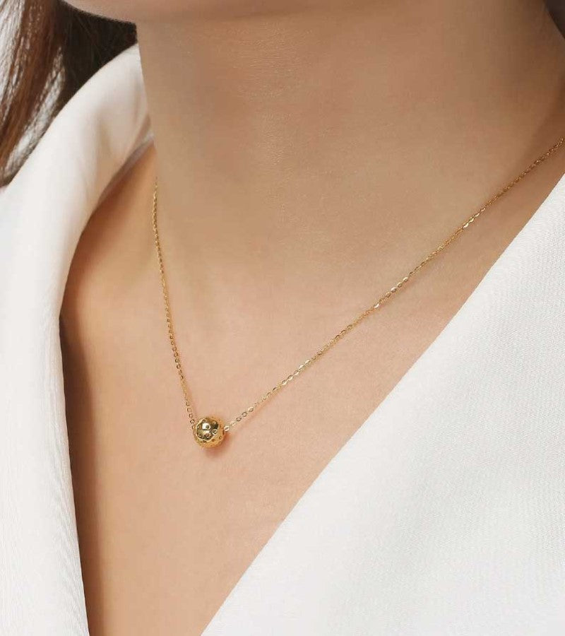 Load image into Gallery viewer, PickleBelle Baby Belle Gold Pickleball Necklace
