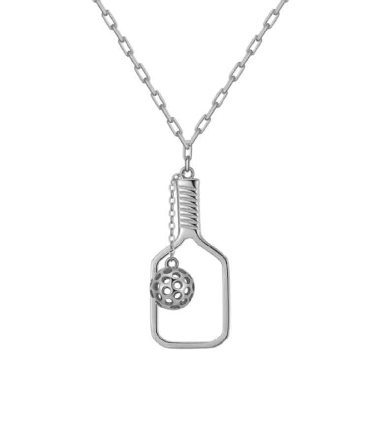 Load image into Gallery viewer, PickleBelle Mini Volley Necklace Sterling Silver