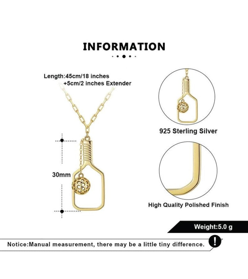 Load image into Gallery viewer, PickleBelle The Volley Necklace Gold
