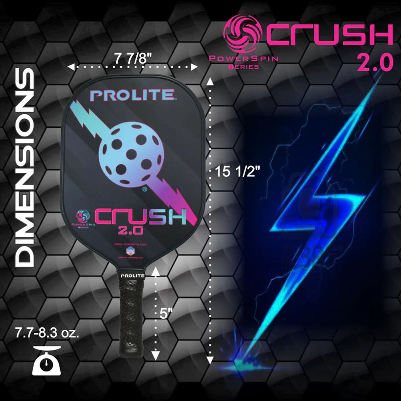 Load image into Gallery viewer, Prolite Crush PowerSpin 2.0 Pickleball Paddle - Surf