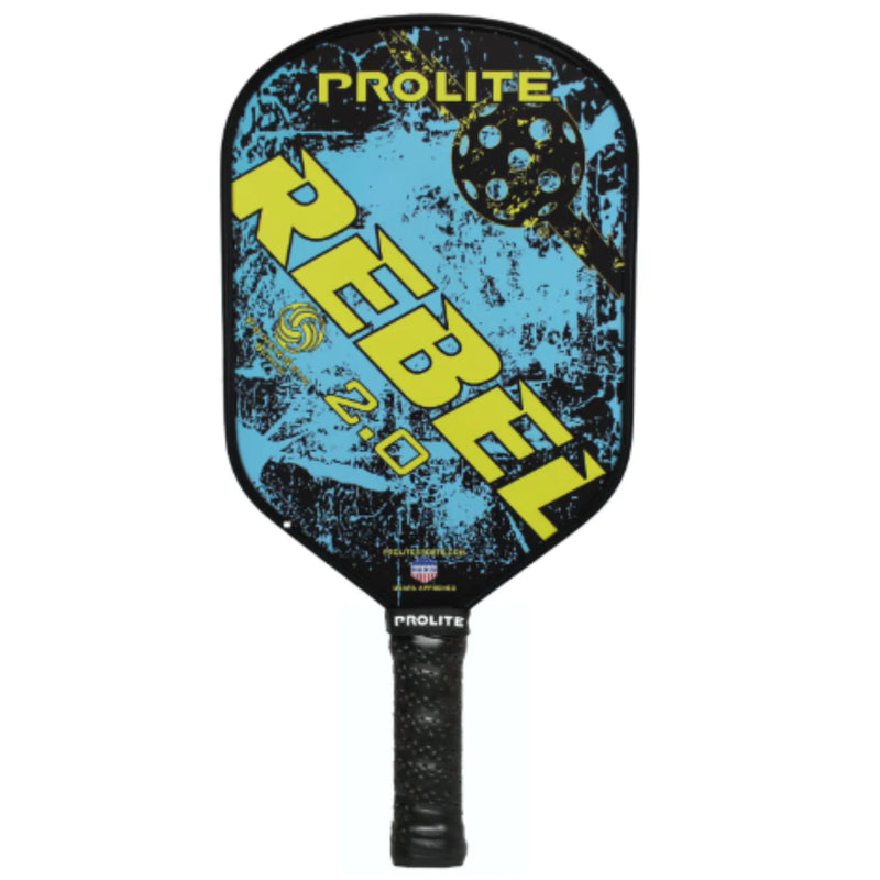 Load image into Gallery viewer, Prolite Rebel PowerSpin 2.0 Pickleball Paddle Yellow Blue