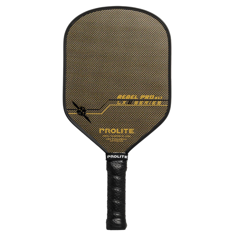 Load image into Gallery viewer, Prolite Rebel Pro XLT LX Pickleball Paddle Gold Black