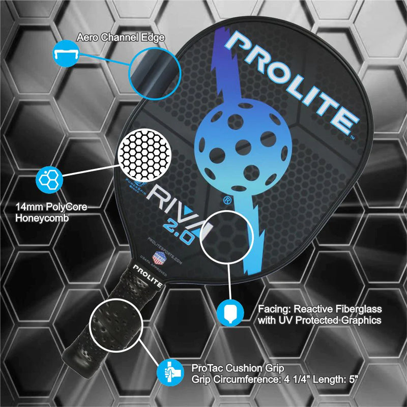 Load image into Gallery viewer, Prolite Rival PowerSpin 2.0 Pickleball Paddle - Purple